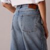 Jeans de ganga largos de cintura baixa Jeans de ganga largos de cintura baixa