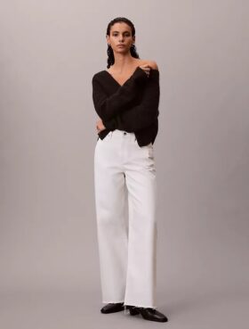 Jeans de perna larga