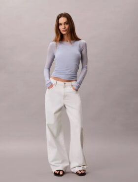 Jeans de perna larga