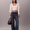 Jeans de perna larga