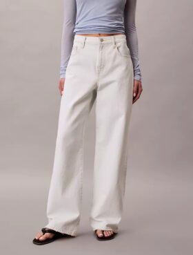 Jeans de perna larga