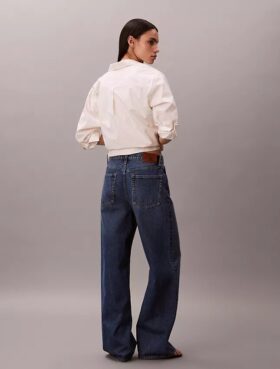 Jeans de perna larga