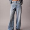 Jeans de perna larga