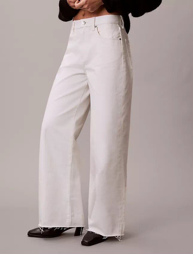 Jeans de perna larga Jeans de perna larga