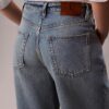 Jeans de perna larga