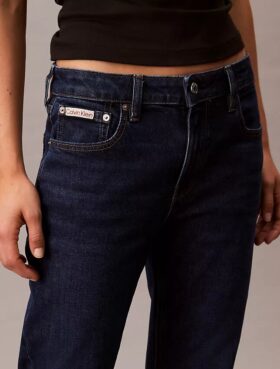 Jeans justos de cintura média