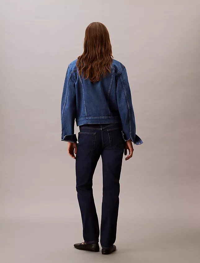 Jeans justos de cintura média Jeans justos de cintura média