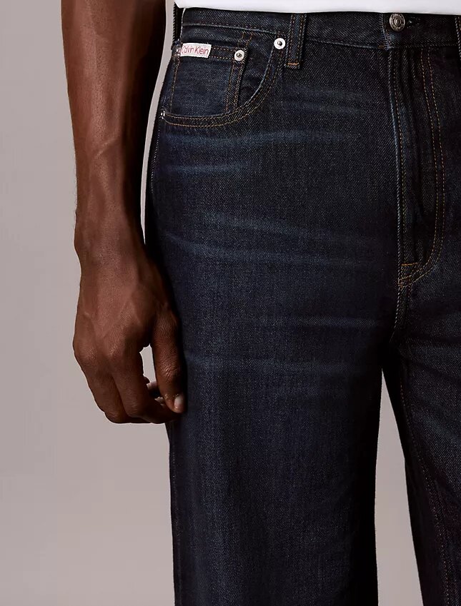 Jeans largos e leves Jeans largos e leves