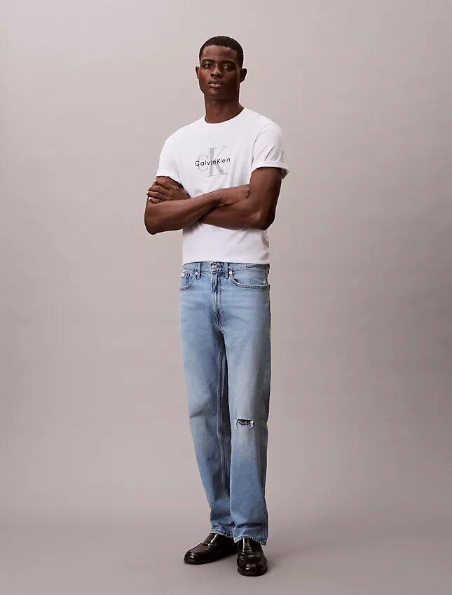Jeans retos padrão Jeans retos padrão