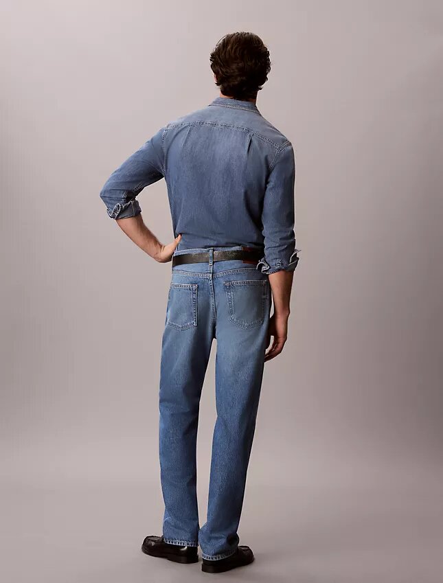 Jeans retos padrão Jeans retos padrão