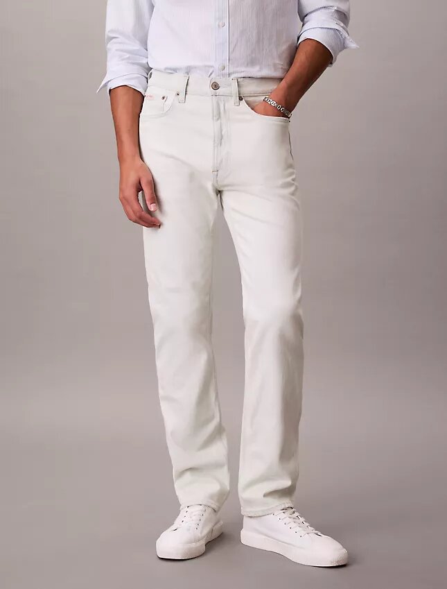 Jeans retos padrão Jeans retos padrão