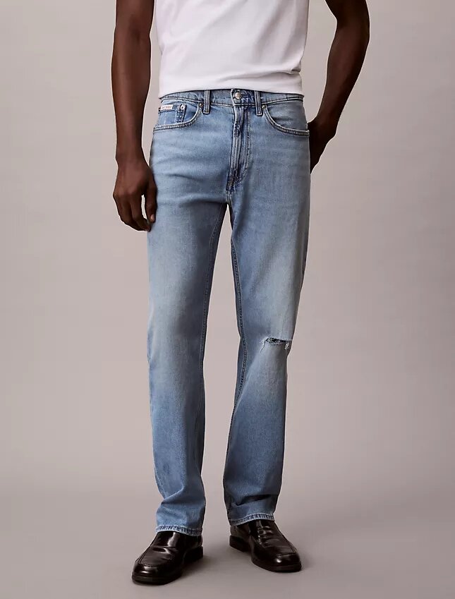 Jeans retos padrão Jeans retos padrão