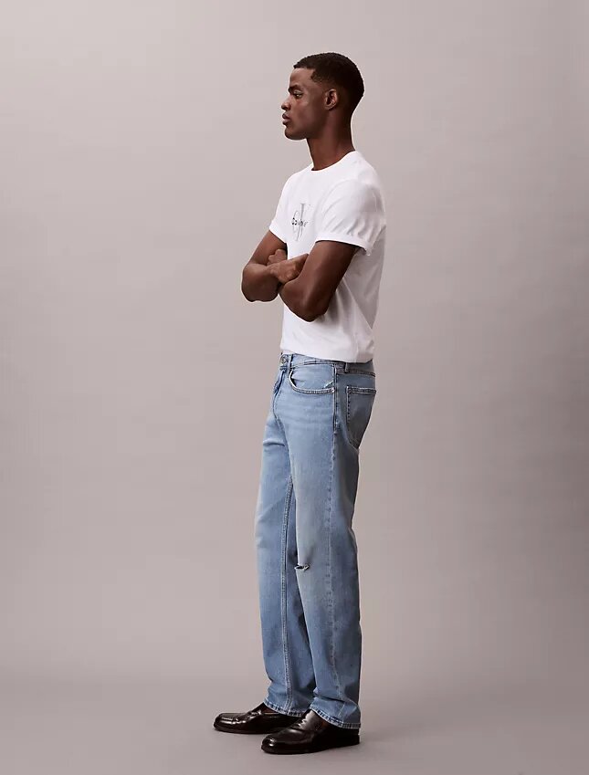 Jeans retos padrão Jeans retos padrão