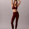 Leggings 7/8 com estampado abstrato desportivo suave Leggings 7/8 com estampado abstrato desportivo suave