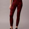 Leggings 7/8 com estampado abstrato desportivo suave Leggings 7/8 com estampado abstrato desportivo suave