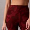 Leggings 7/8 com estampado abstrato desportivo suave Leggings 7/8 com estampado abstrato desportivo suave
