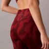 Leggings 7/8 com estampado abstrato desportivo suave Leggings 7/8 com estampado abstrato desportivo suave