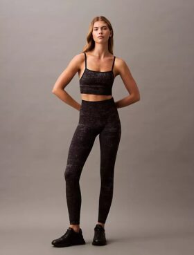 Leggings Ck Sport com Estampado Sem Costuras