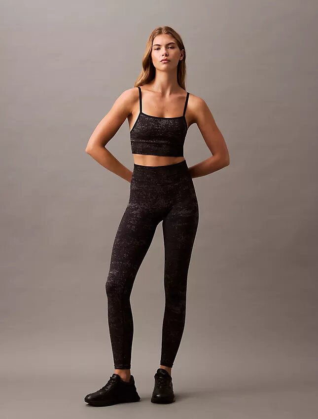 Leggings Ck Sport com Estampado Sem Costuras Leggings Ck Sport com Estampado Sem Costuras