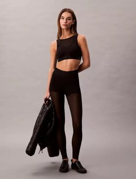 Leggings de cintura alta em malha Invisibles