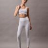 Leggings desportivas com canelado Leggings desportivas com canelado