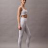 Leggings desportivas com canelado Leggings desportivas com canelado