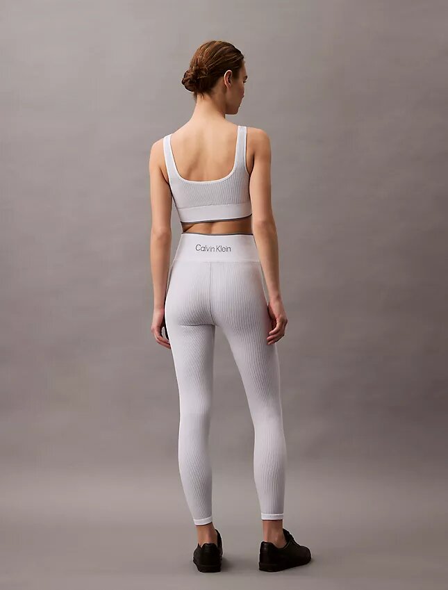 Leggings desportivas com canelado Leggings desportivas com canelado