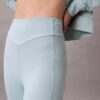 Leggings desportivas elásticas e macias de comprimento 7/8