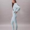 Leggings desportivas elásticas e macias de comprimento 7/8