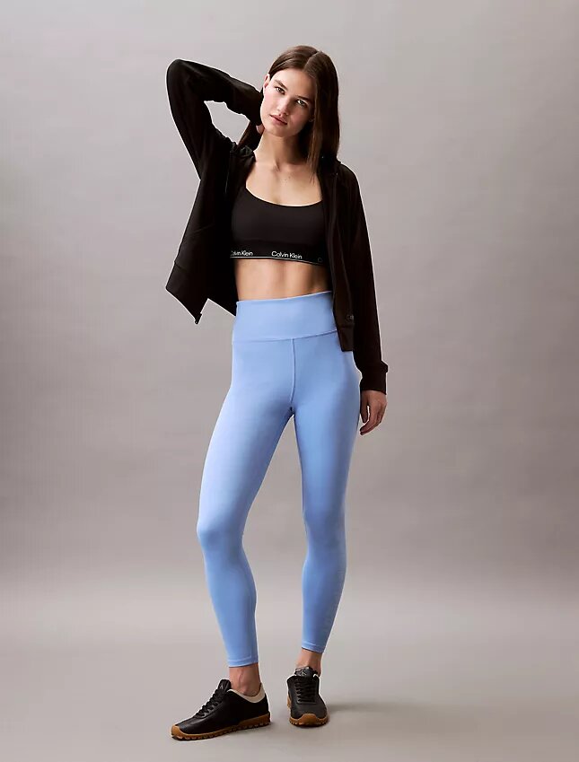 Leggings desportivas modernas de cintura alta e comprimento 7/8 Leggings desportivas modernas de cintura alta e comprimento 7/8