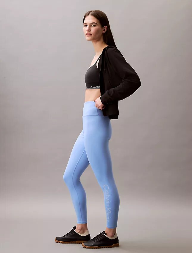 Leggings desportivas modernas de cintura alta e comprimento 7/8 Leggings desportivas modernas de cintura alta e comprimento 7/8