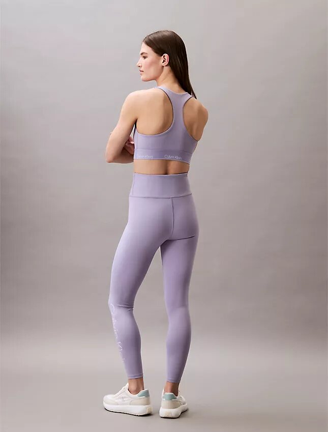 Leggings desportivas modernas de cintura alta e comprimento 7/8 Leggings desportivas modernas de cintura alta e comprimento 7/8