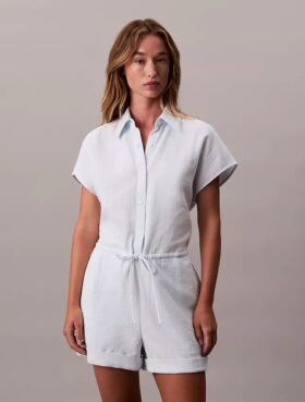 Macacão de gaze de viscose de algodão