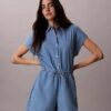 Macacão em chambray lavado