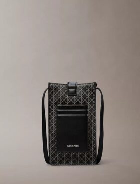Mala a tiracolo para telemóvel com logótipo em todo o corpo Mala a tiracolo para telemóvel com logótipo em todo o corpo