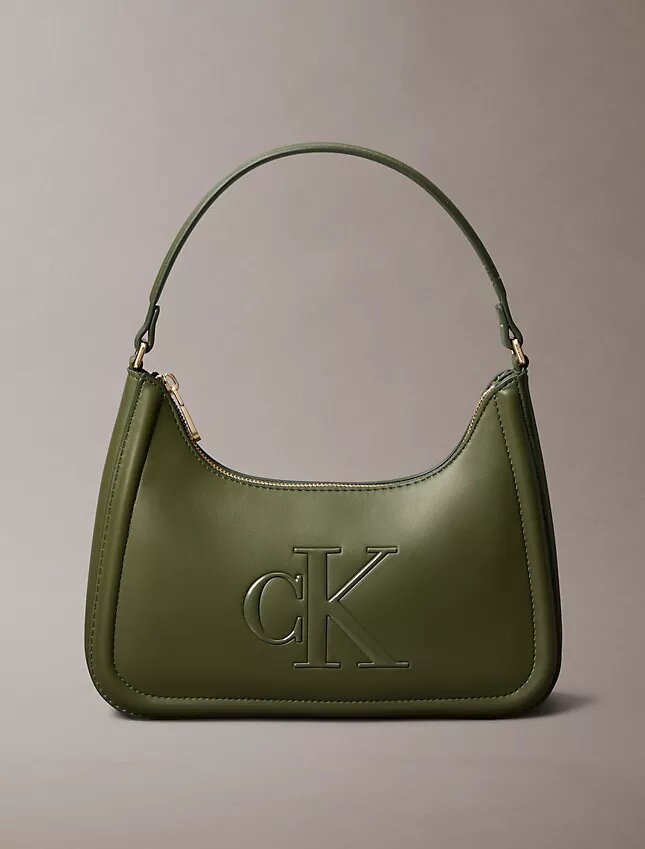 Mala de ombro com Monogram em relevo Mala de ombro com Monogram em relevo