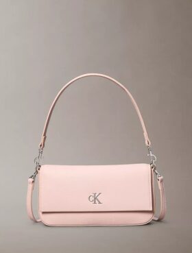 Mala de ombro minimalista com Monogram