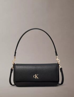 Mala de ombro minimalista com Monogram