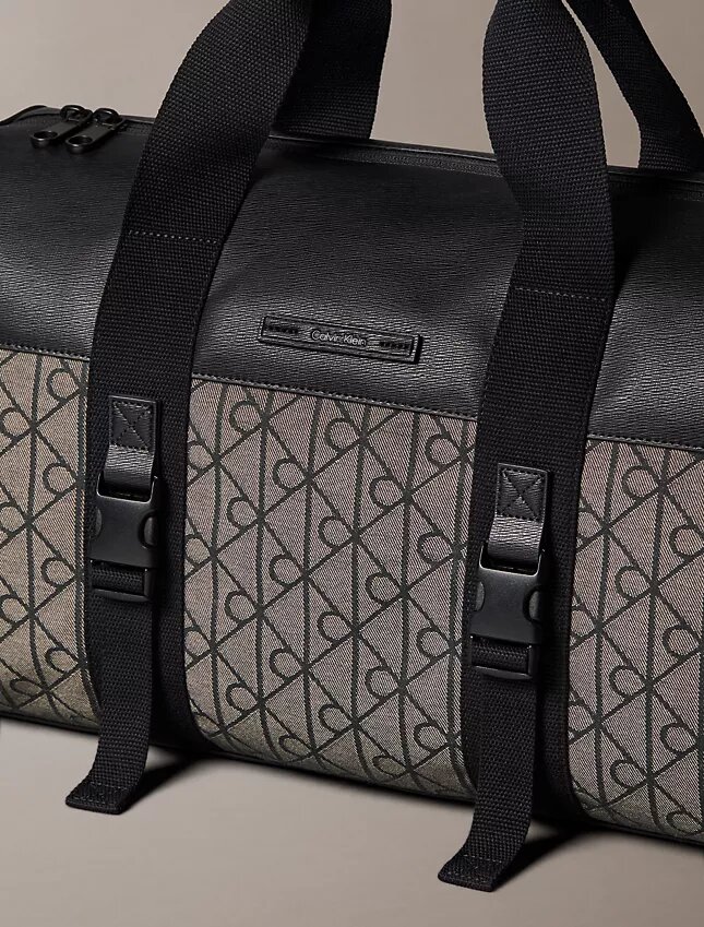 Mala de viagem com emblema em jacquard Mala de viagem com emblema em jacquard