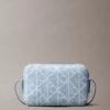 Mala para Câmara em Denim com Logótipo Emblemático em Toda a Superfície
