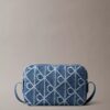 Mala para Câmara em Denim com Logótipo Emblemático em Toda a Superfície