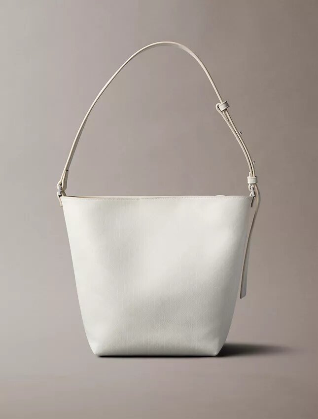Mala tipo balde com logótipo em todo o corpo e bolsa Mala tipo balde com logótipo em todo o corpo e bolsa