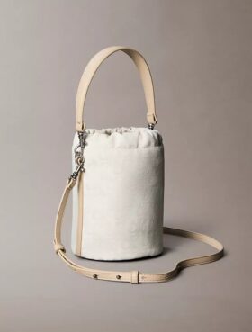 Mala tipo balde com Monogram em toda a superfície
