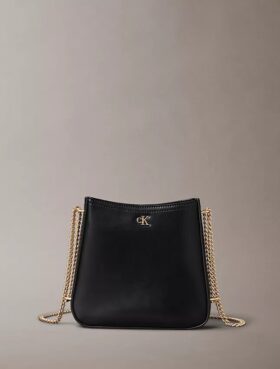 Mala tipo sela com corrente e Monogram