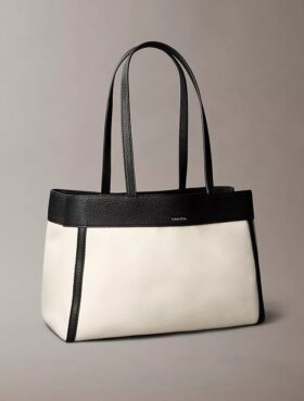 Mala Tote Média em Lona Monogram
