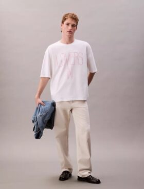 Marc Hundley Pride Lovers em T-shirt de corte descontraído