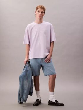 Marc Hundley Pride Lovers em T-shirt de corte descontraído