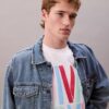 Marc Hundley Pride Viva Love Camisola sem mangas de corte descontraído Marc Hundley Pride Viva Love Camisola sem mangas de corte descontraído