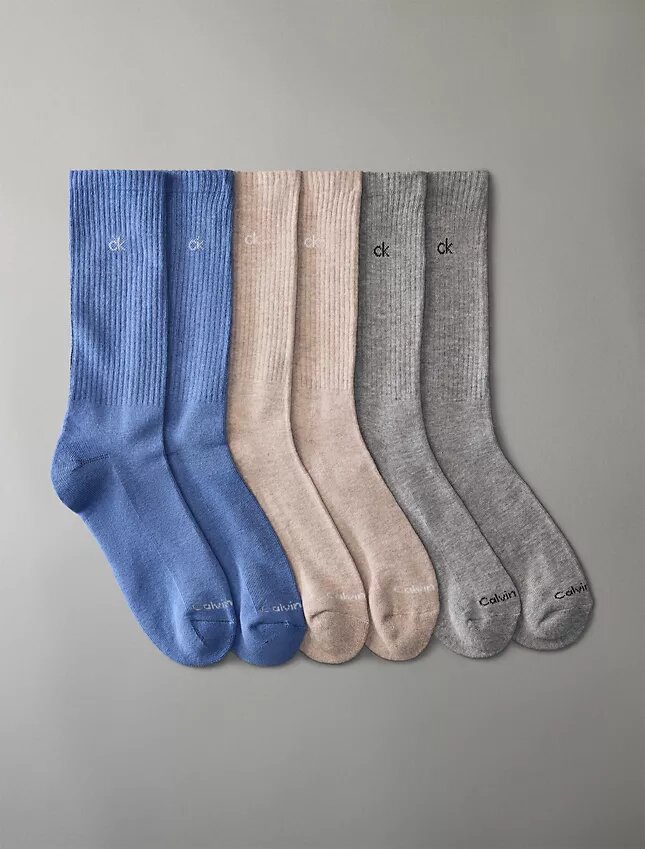 Meias básicas de cano curto, embalagem de 6 pares Meias básicas de cano curto, embalagem de 6 pares