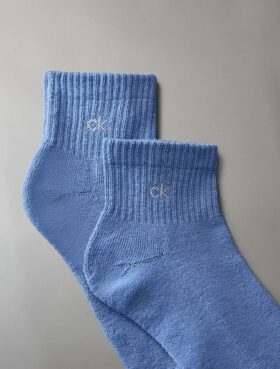 Meias básicas de cano curto, embalagem de 6 pares